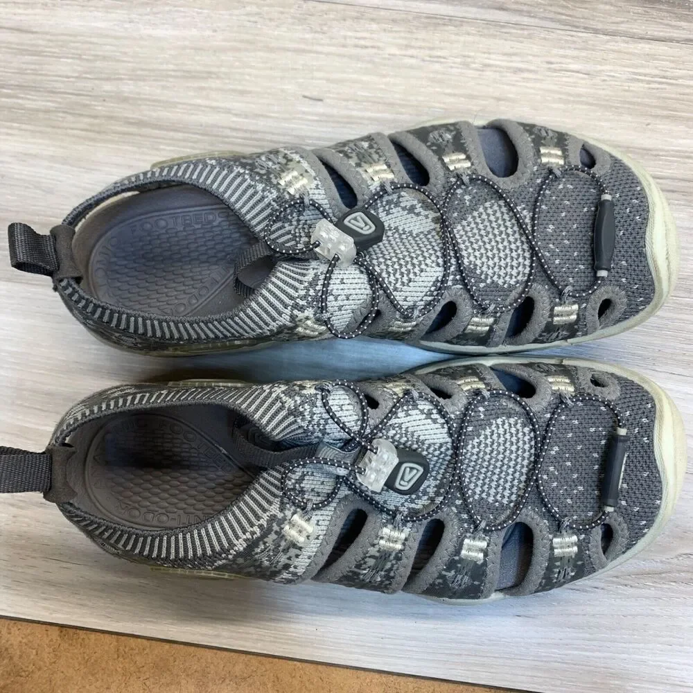KEEN Sandals Evofit Sz 8 Womens Gray‎ Fisherman Hiking Waterproof Shoes Sport
